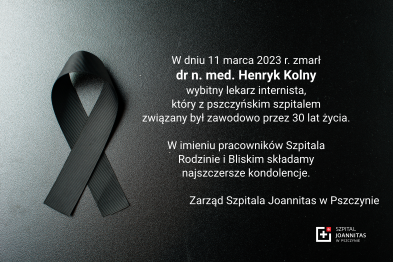Żegnamy Henryka Kolnego – wybitnego lekarza