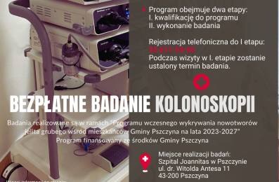 RAK JELITA GRUBEGO – ZAPRASZAMY NA BEZPŁATNE BADANIA PROFILAKTYCZNE