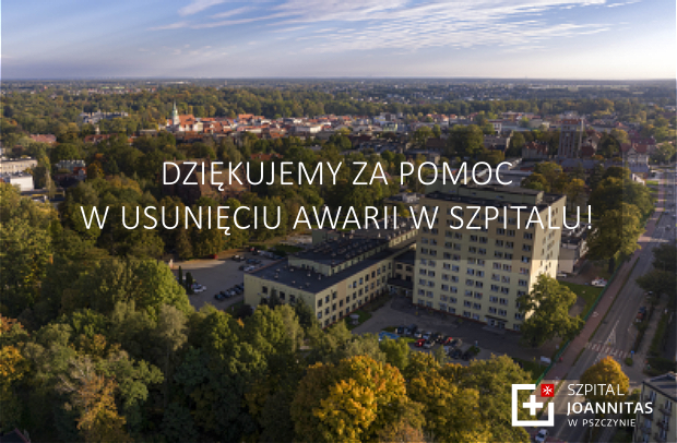 Dziękujemy za pomoc w usunięciu awarii w Szpitalu!