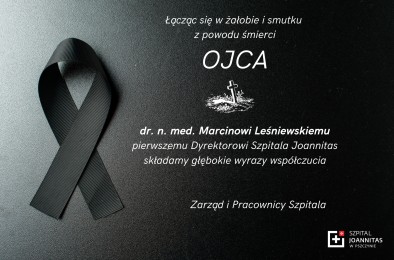 Kondolencje z powodu śmierci Ojca