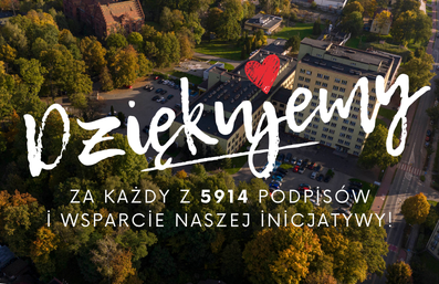 Podziękowanie za podpisy pod petycją popierającą działalność i dalszy rozwój szpitala